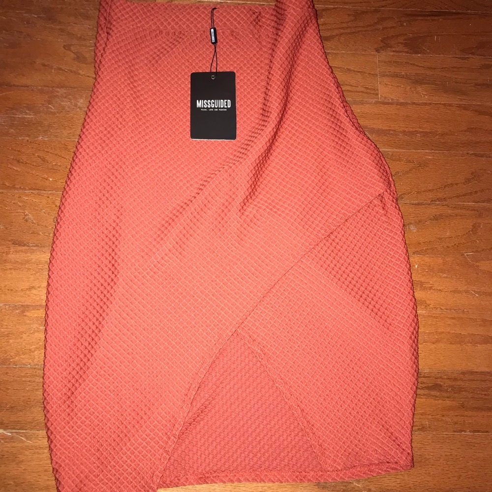 Wrap midi skirt